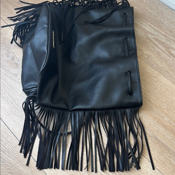 Victoria's Secret Black Backpack with Fringe - Picture 10 of 10